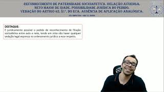 STJ INFO 834 paternidade socioafetiva e adoção [upl. by Oirromed]