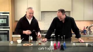 How to make a frappé coffee using an aerolatte milk frother [upl. by Rockey]