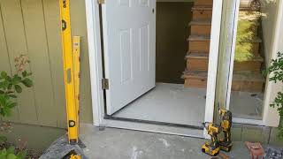 Jeld Wen Front Door Installation  Really crappy products and craftsmanship PART 1 [upl. by Jacenta]