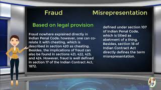 What is Difference Between Fraud amp Misrepresentation [upl. by Ainwat484]