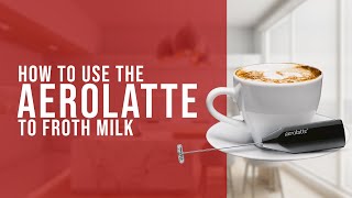 How To Use the AeroLatte To Froth Milk [upl. by Sokin]