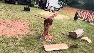 A fabulous range of wooden sculpture at Caerleon festival 2024 [upl. by Lerej]