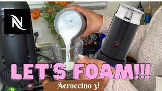 How To Foam Milk With Aeroccino 3 Make Coffee With Foam Tips amp Tricks  Easy Foamed Latte Recipe [upl. by Debee387]