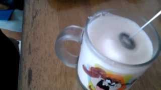 Aerolatte Review Frothing Cold Milk In Under 1 Minute [upl. by Ericha]